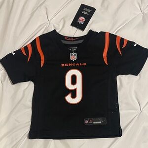NFL Kids Black and Orange Bengals Jersey
